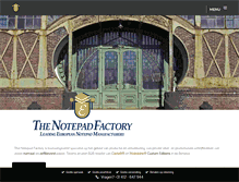 Tablet Screenshot of notepad-factory.com